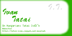 ivan tatai business card